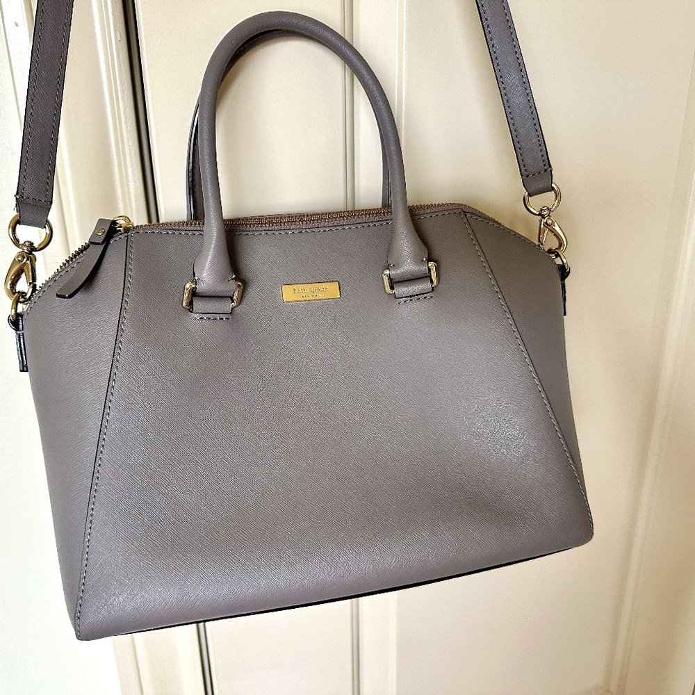 Grey Kate Spade Purse/Handbag